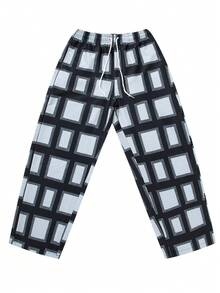 MAISONFOX Men's Plaid All-Over Print Casual Straight Leg Sports Long Pants - Multicolor - View 4