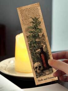 30 Peças Marcadores de Livro Crônicas Misteriosas: Marcadores de Página de Papel em Vários Designs; Adesivos Decorativos de Parede Adequados para Apartamentos Alugados, Banheiros, Dormitórios Estudantis, Paredes de Destaque e Outros Espaços para Adicionar um Toque de Charme Doméstico. - Visão 7