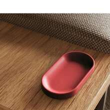 PLA Material Minimalist Matte Oval Storage Tray, Desktop Key & Jewelry Organizer - Multicolor - View 2