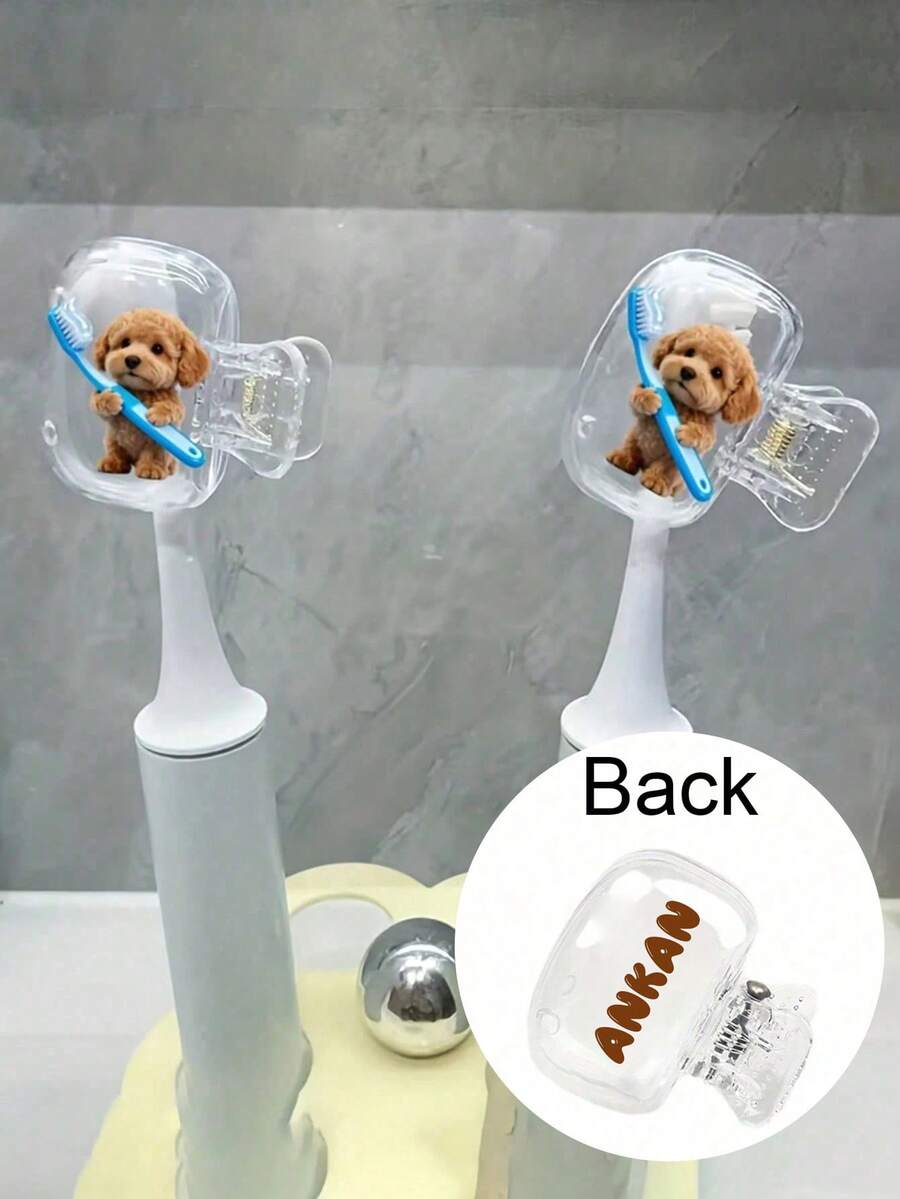 Tempat Sikat Gigi dengan Nama dan Gambar Anak Anjing yang Dapat Disesuaikan, Kotak Sikat Gigi Portabel, Pelindung Kepala Sikat Gigi untuk Perjalanan, Aktivitas Luar Ruangan, dan Berkemah, Kotak Penyimpanan Plastik Anti Debu, Cocok untuk Penggunaan Sehari-hari dan Perjalanan, Hadiah Ideal untuk Keluarga, Teman, Kolega, Hadiah untuk Guru, Hadiah Kembali ke Sekolah - MultiWarna - View 1