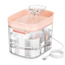 New Automatic Circulating Water Dispenser For Cats And Dogs, Runs Quietly, USB Powered, Filtered Oxygenated Water, Easy To Clean, Suitable For Cats And Dogs, Large Capacity, Halloween And Christmas Gift, Battery Not Included. - 1.8L - View 11