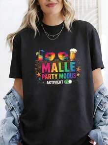 Modalità Maiorca attivata Festeggiando le vacanze a Maiorca (2) T-shirt unisex oversize con stampa internazionale Y2K per uomo e donna, stile retrò anni 2000, streetwear - Indietro - Visualizzare 7