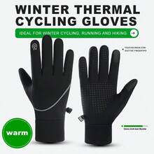Men's Winter Touchscreen Waterproof Windproof Warm Gloves, Suitable For Running, Cycling, Driving, Hiking - Reflective AY11 - View 4
