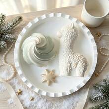 4pcs DIY Clay Molds Set, Alpaca Christmas Tree Number Round Disc Calendar Silicone Mold Set, Resin Silicone, Home Decor, Handicrafts, Plaster Cement Molds, Reusable, Easy To Demold, Holiday, Birthday Gifts. Casting Silicone Molds. - Silicone Mold - View 8