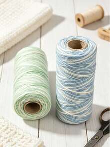 Hemp Cord Spool - Hemp String - Made With Love -Cord Thread For Jewelry Making, Macrame, Scrapbooking, DIY, & More - Variegated Rainbow - Color - View 3
