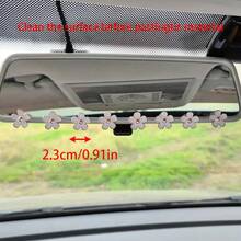 8pcs Car Interior Decor Metal Flower Rearview Mirror Console Accessories Small Flower Car Interior Rearview Mirror Center Console Panel Decoration Car Accessories Car Accessories Duck Car Rearview Mirror Hanging Accessories - A - View 11