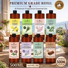 500ml Diffuser Compatible With Aromatherapy Machines, Essential Oil Diffusers, Aromatherapy Stones And Various Humidifiers, Aromatherapy Essential Oil, Aromatherapy Refill Liquid, Air Purifying, Same As High-End Hotels, Perfect Gift Choice, Liquid Refillable - High-quality Essential Oils - View 6
