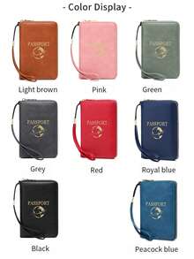 FOREVER MIYIN RFID Blocking Zipper Around Passport Holder With Wrist Strap, Multi Slot Passport Holder Document Organizer, Travel Essentials For Flight & Vacation - Multicolor - View 8