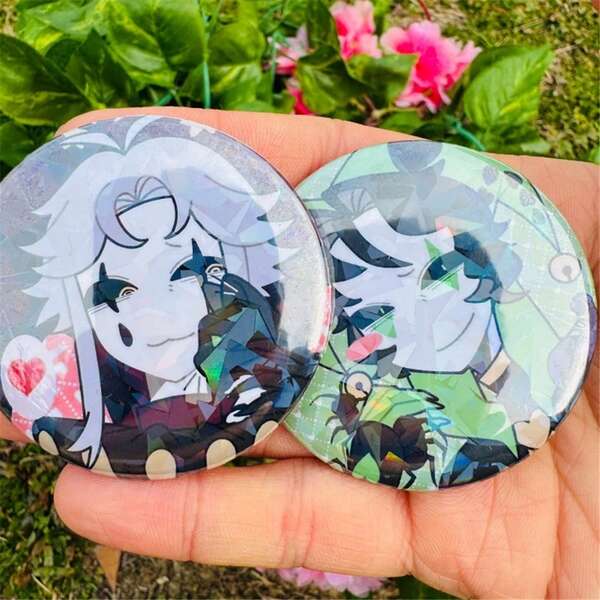 Pin de solapa de circo de 58 mm - Broche de hojalata para Cosplay y disfraces, accesorio, regalo de Navidad.