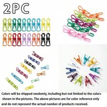 20pcs Random Color Sealing Clips, Suitable For Food Packaging, Chip Bags, Clothes And More, Creative Photo Holder, Great Gift For Christmas - Multicolor - View 15