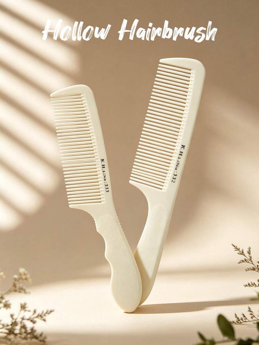 1/2 Sisir Profesional, Sisir Penambah Volume, Sisir Penata Rambut, Gaya Reguler, Gagang Anti Selip, Sisir Penata Rambut, Sisir Ujung Datar, Unisex, Penggunaan Kering/Basah, Sisir Penata Rambut Bergigi Halus, Cocok Untuk Semua Jenis Rambut, Rumah/Salon, Alat Kecantikan & Penata Rambut, Produk Perawatan Rambut - Aprikot - View 1