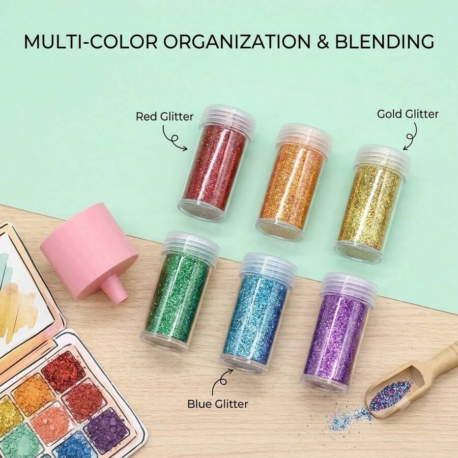 Upgraded Large Glitter Funnel & Snow Globe Tumbler Kit, DIY Glitter Cup Making Tools Set With Bottle For Adding Glitter To Snowglobe Cups, Complete Snow Globe Tumbler Making Kit For Glitter & Water, Easy To Use Sparkle Tumbler Set For Crafting - View 1
