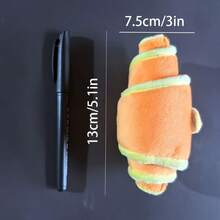 1pc Small Sushi Shaped Plush Dog Toy, Squeaky Chew Toy, Suitable For Extra Small Puppies Only - Multicolor - View 7