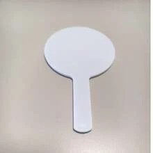 1pc Round Handheld Makeup Mirror, New Sweet Girl Style, Portable Makeup Mirror, Suitable For Home, Outdoor, School, Compact And Convenient To Carry, Perfect For Back To School Season - Multicolor - View 7