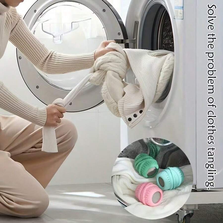 1pc Reusable Laundry Ball, Laundry Detergent Storage Ball, Fabric Softener Dispenser Ball, Washing Machine Essential, Suitable For Washing Machine