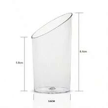60ml 90ml 100ml 150ml Clear Slanted Dessert Cups, Mini Plastic Mousse Pudding Cups, Parfait Yogurt Containers, Suitable For Jelly, Ice Cream, Fruit, Cake, Snack Appetizer Service Cups, Wedding, Birthday Party, Catering, Buffet Dessert Display - Multicolor - View 15