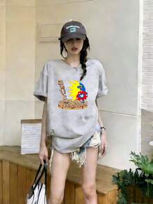 Women T-Shirts - Grey - View 2