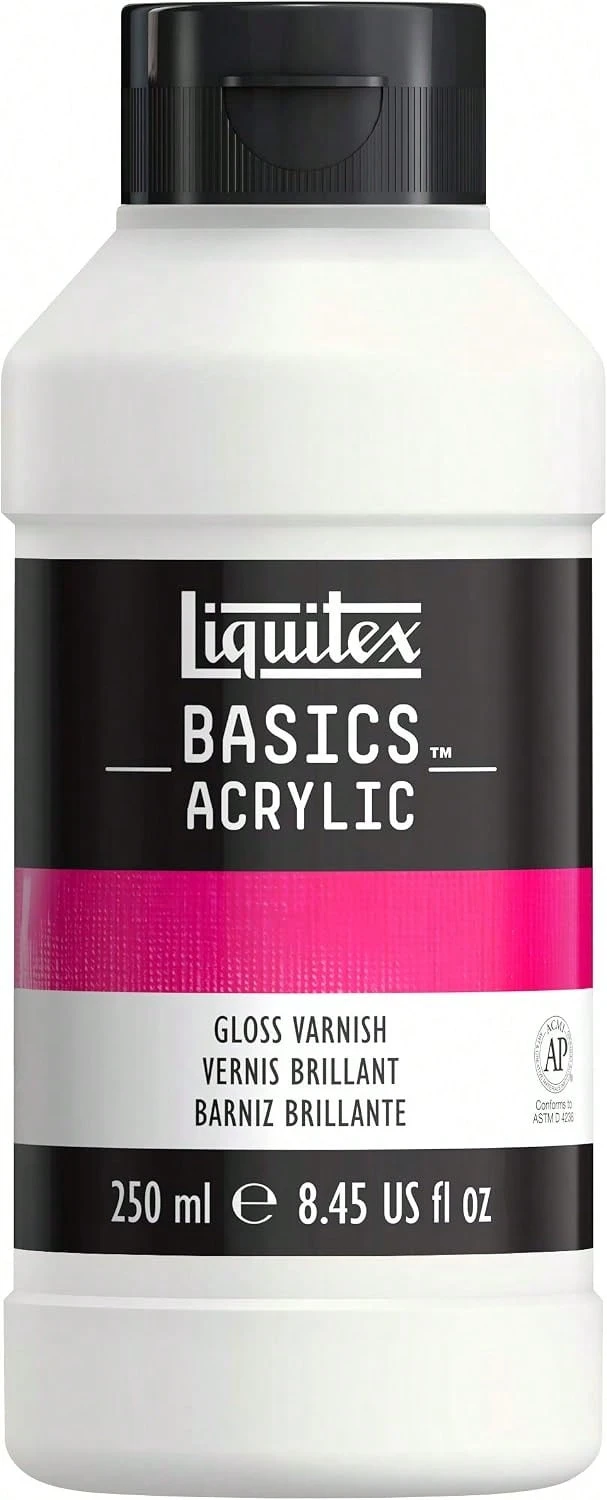 Liquitex BASICS Gloss Varnish, 250ml (8.4oz) Bottle - ColorH - View 1