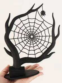 1pc Dark Gothic Spider Web Jewelry Rack, Creative Dead Tree-Shaped Accessory Storage Rack, Spider-Decorated Earrings And Necklaces Display Rack, And Aged Desktop Storage Rack, Bedroom Dressing Table, And Niche Decorative Items, Jewelry Towers - Multicolor - View 3