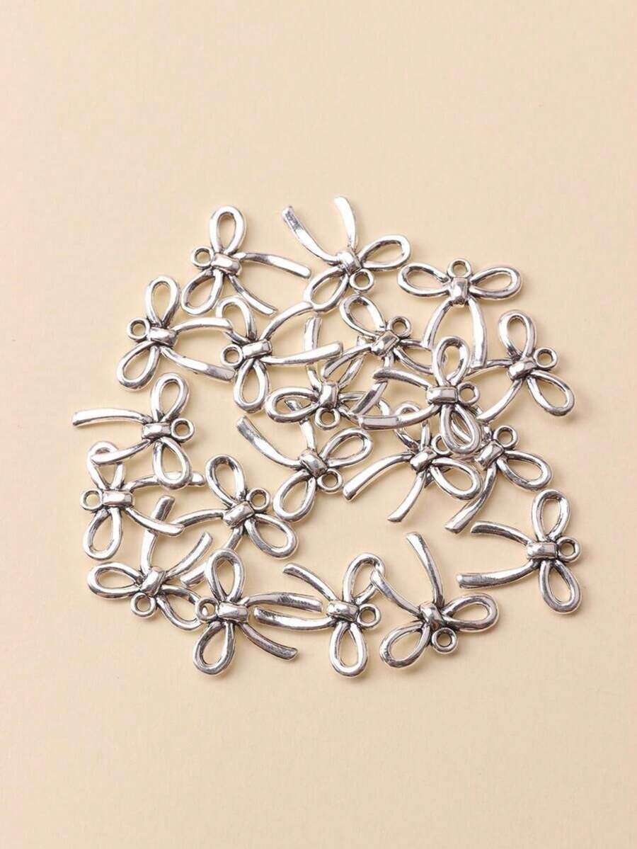 15pcs Jewelry DIY Making Materials Suitable For Necklace Pendant, Bracelet Charm Accessories, Daily DIY Bag Pendant - Bow Charm - View 1