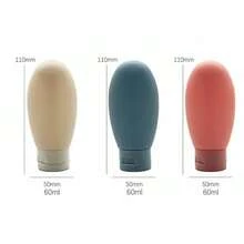 6pcs/Set 60ml Portable Refillable Travel Dispenser Bottles, Toiletries Independent Dispenser Bottles, Soap Dispenser Bottle Set (Includes Label Stickers) - A - View 8