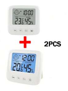 1pc/2pcs New LCD Digital Temperature Baby Room Humidity Meter Backlight Home Indoor Electronic Hygrometer Thermometer Weather Station - Multicolor - View 8