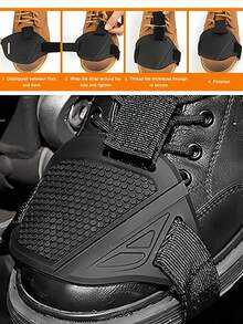 Motorcycle Gear Shift Shoe Cover Pad Riding Gear Shift Lever Pad Honeycomb Anti-Slip Shoe Face Protective Cover Gear Shift Boot Cover Gear Shift Boot Protector Cycling Gear For Bicycles Motorcycles Cycling Enthusiasts Cycling Equipment - Multicolor - View 10
