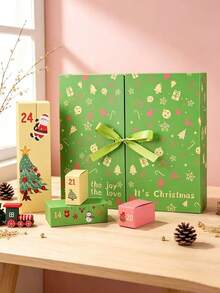 ChristmasDecorations,1 Set Christmas Countdown Calendar,Blue/Pink/Green/Red,Includes 24 Cardboard Treasure Boxes,Can Be Used To Fill Countdown Calendar Storage Boxes,Perfect Choice For DIY Gifts And Holiday Decorations - View 7