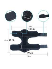 1pc Adjustable Night Splint For Plantar Fasciitis And Foot Drop - Elastic Support Comfortable Fit, One Size Fits Most - Multicolor - View 9