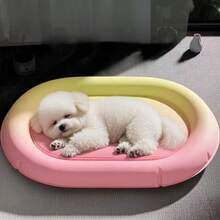 Gradient Gel Cooling Pet Bed Waterproof Washable Dog Cooling Mat For Pets Up To 50lbs, Summer Anti-Scratch Ice Gel Sleeping Cushion For Small Medium Large Dogs & Cats, Indoor Bedroom Easy Clean Pet Rest Pad - Multicolor - View 1