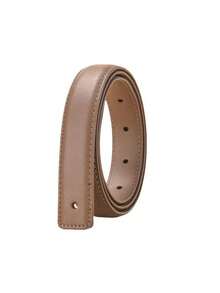 2/1pc 2.5cm Wide Buckle-Free Smooth Leather Belt For Women, Headless Pin Buckle, Flat-Back Design - Multicolor - View 4