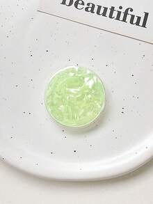 1個貝殼圖案環氧樹脂氣墊式鬆弛桌面手機支架 - 彩色 - 查看 6