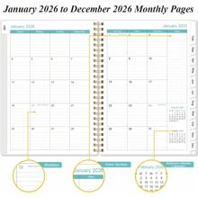 2026 Planner - Weekly Monthly Planner 2026 From January 2026 To December 2026, Planner 2026 With 12 Monthly Tabs, Inner Pocket, 6.4 X 8.5, Pink Floral - Pink Floral - View 4