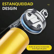 Pistola Engrasadora Neumática MURAMAUDI 7000 PSI Kit 18 Pzs con Manguera 45 cm - A - Ver 5
