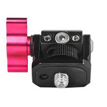 Soporte de Montaje para Monitor con Cabezal de Trípode y Adaptador de Tornillo 1/4" con Zapata Fría para Montar Cámara, Monitor, Flash, Micrófono, Luz de Relleno LED, DV, DSLR - Ver 4