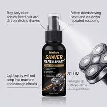 Shaver Cleaning Spray, Removes Beard Residue And Oil, Maintains Blade Head, Prevents Rust And Leaves Fragrance, Men's Electric Shaver Renewal Cleaning Spray, Odor-Removing Blade Head Maintenance Fluid - Shape - View 3