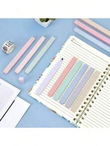 56pcs Luxury Stationery Set, Includes 1 Multi-Function Double-Window Pencil Case, 7 Black Gel Pens, 6 0.5mm Mechanical Pencils, Ruler, Eraser And More, Suitable For Middle School Students Back To School, Office And Study Supplies - Stationery Set - View 6