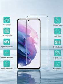 5pcs High Definition Tempered Glass Screen Protector, Scratch Resistant, Smooth Touch, Anti-Fall, Shatterproof, Compatible With IPhone 17/ Galaxy S26 S25/ 15T/15C 14C Note 15 14/Honor 600 Lite 400 300/POCO X7 9H Glass Film Screen Protector - Clear - View 7