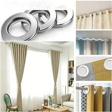26pcs Set Quiet Roman Rod Curtain Rings, Round Curtain Rings, Smooth Sliding Quiet, Durable And Practical, Suitable For Curtains, Shower Curtains And Door Curtains - Multicolor - View 5