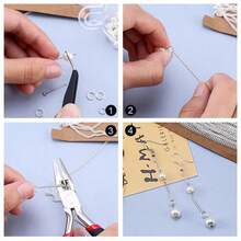 QIAO DIY Chain-Making Kit, Including Gold, Silver, And Gunmetal-Black Chains, Lobster Clasps, And Jump Rings, Suitable For Making DIY Necklaces, Bracelets, - Multicolor - View 5