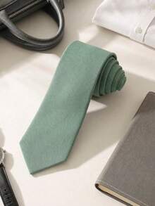 1 pieza Corbata verde menta, accesorio de moda para hombres - verde menta - Ver 5