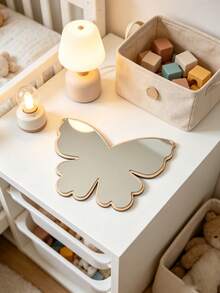 1pc Butterfly Mirror Ornament, Can Be Used As Hanging Decoration, Suitable For Baby Room, Newborn Essentials, Room Decor, Girls Room Decor, Newborn Must-Have Items - Multicolor - View 4