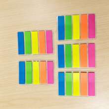 5pcs Colorful Fluorescent Index Tabs Cartoon Animal Letter Number Page Divider PET Writable Sticky Notes Notebook Classification Labels Bookmark Indicator Stickers Student Stationery Back To School Essentials - one-size - View 19