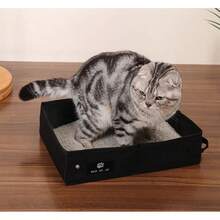 1PC Travel Foldable Waterproof Portable Cat Litter Box, Car & Outdoor Collapsible Cat Toilet - one-size - View 7
