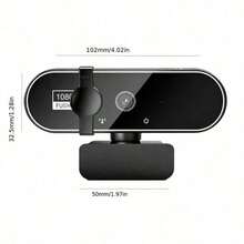 1080P HD Webcam For Computer, Suitable For Online Classes, Meetings And Live Streaming, With USB Connection, Built-In Microphone, Auto Focus And Full HD Function - View 4