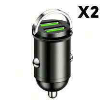 200W(Max) Mini USB Pull Ring Car Charger Fast Charging Dual USB Ports Phone Charger Compatible With Iphone Cigarette Socket Lighter Quick Charger 3.0 In Car,Car Accessories / Essential Charging Accessories For School / Mobile Phone Charging Accessories - one-size - View 11