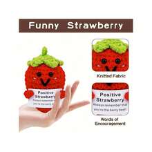 1pc Hand-Woven Plush Doll Ornaments Words Of Positive Energy Encouragement Can Also Be Given As Small Gifts To Friends And Family. Lovely Knitting Toys Are Very Suitable For The Living Room And Desk At Home, As Birthday Gifts And Decorative Ornaments - Multicolor - View 7