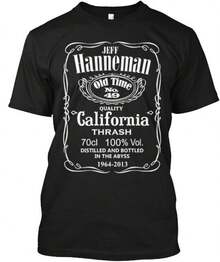 Jeff Hanneman Tee T-Shirt Made In The USA Size S To 5XLcrew Neck Tee,Women Casual Tees,Unisex Band Tee - Black - View 7