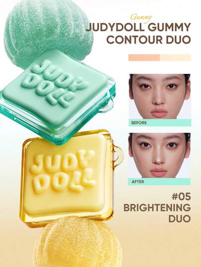 JUDYDOLL MINI HIGHLIGHT&CONTOUR 限定迷你口袋糖果系列 柔光高光修容影修容鼻影盤