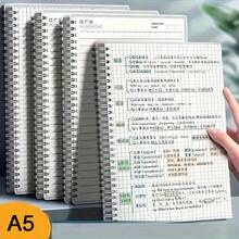 1本 80張 160頁 A5格線筆記本附1支筆，厚紙材質，精美A5螺旋筆記本，適合辦公、筆記、素描、草圖、日程表、繪畫與書寫用品 - 套裝 - 查看 9